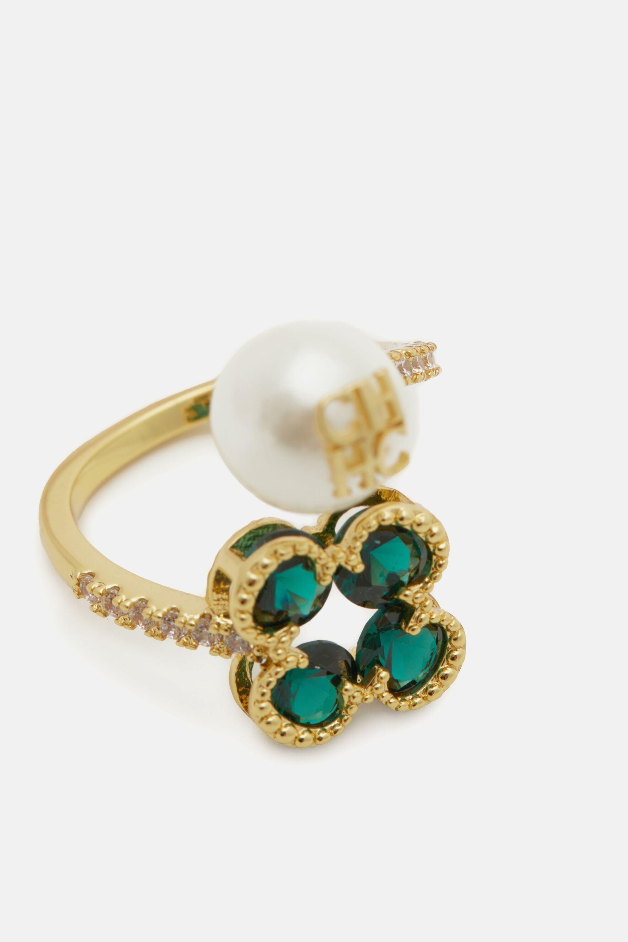 Rosetta Insignia Pearl ring gold/pearl - CH Carolina Herrera 