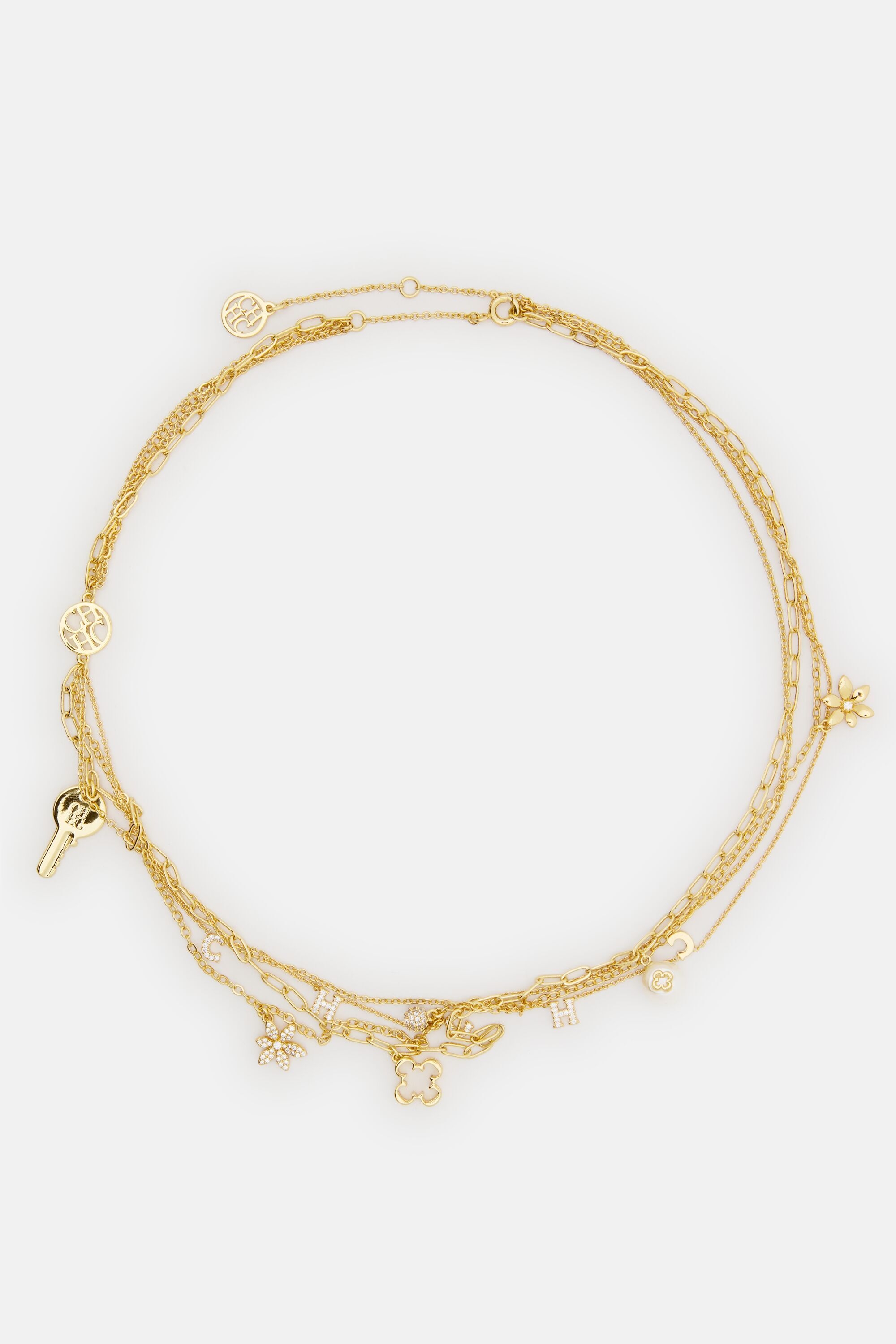 Archive Necklace with Pearl and Crystal