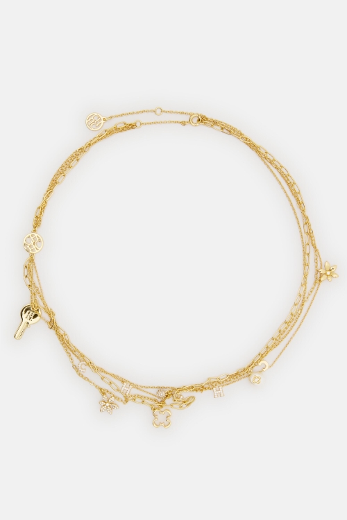 ARCHIVE NECKLACE WITH PEARL AND CRYSTAL