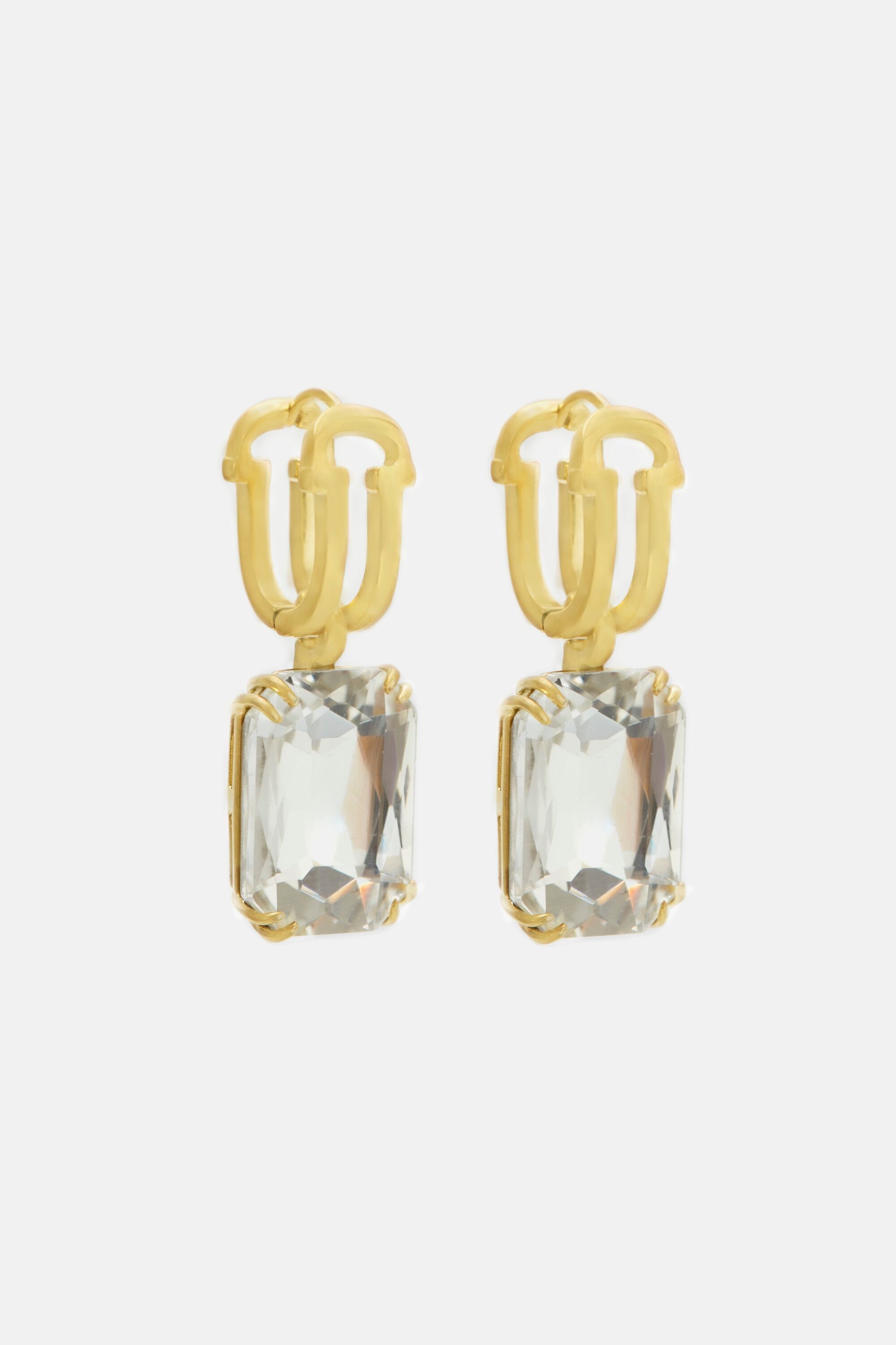 Initials Insignia Crystal earrings