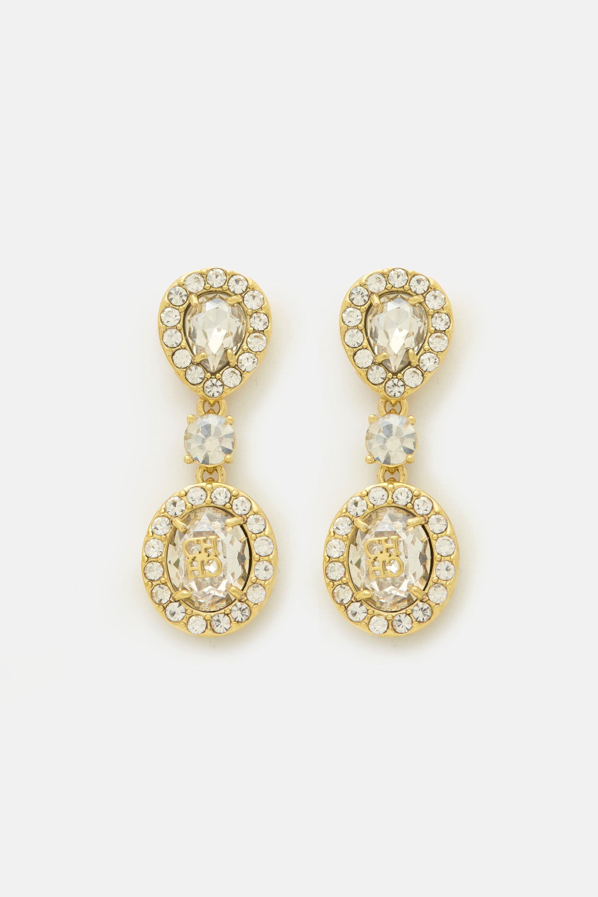 CH Crystal earrings