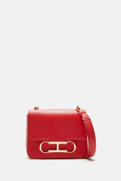 Initials Insignia | Medium Shoulder Bag - RED
