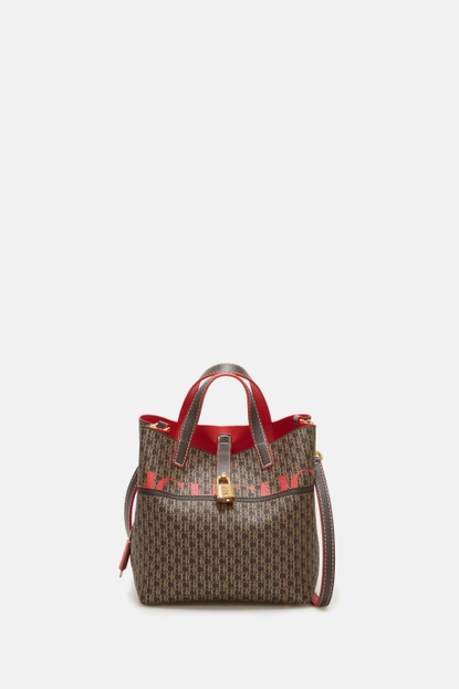 Carolina Herrera Brown XL Leather Matryoshka Bag – thankunext.us