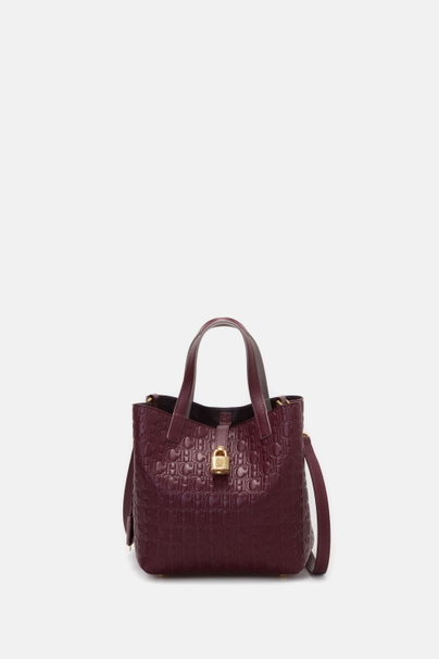 Matryoshka Locked XS | Small Handbag - BURGUNDY