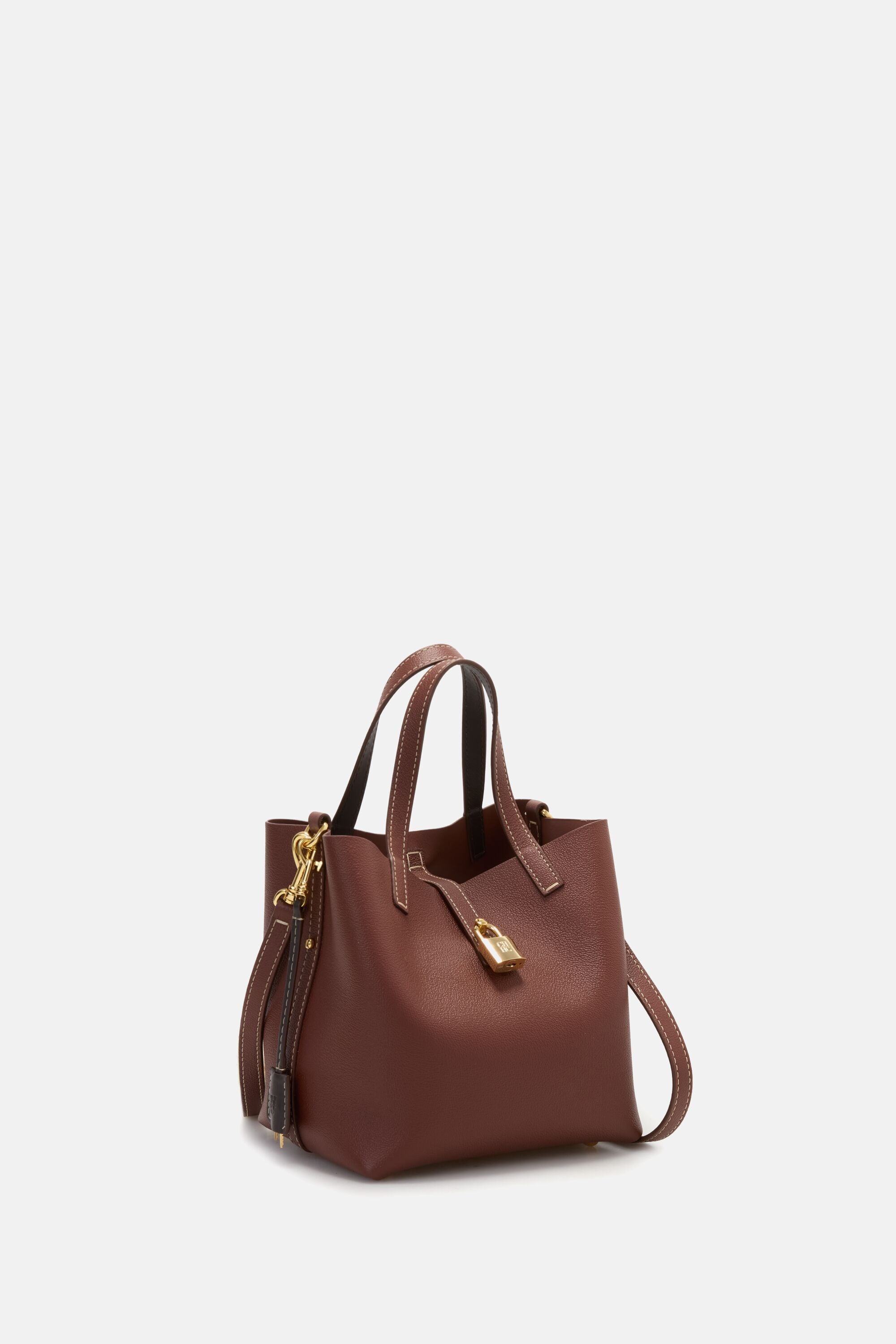 Matryoshka Locked XS | Small Crossbody Bag chestnut brown - CH
