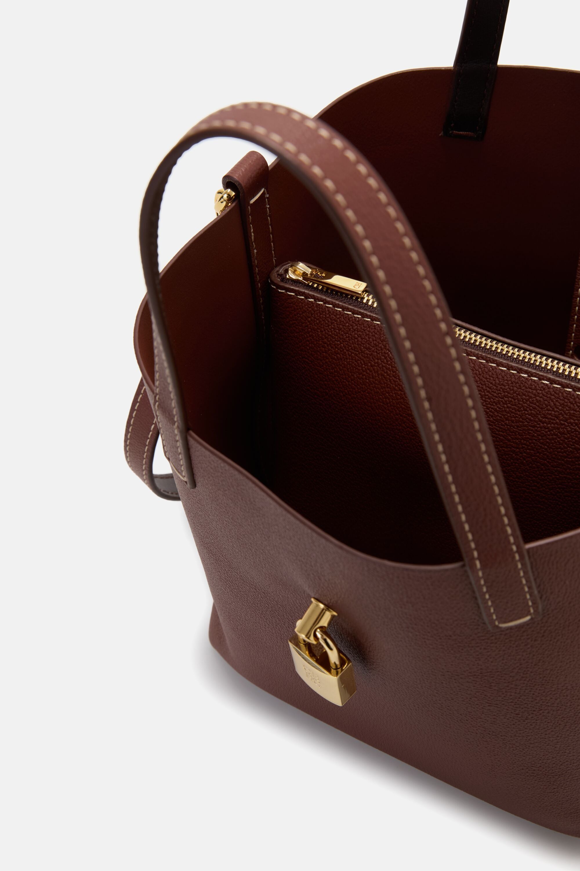 Matryoshka Locked XS | Small Crossbody Bag chestnut brown - CH