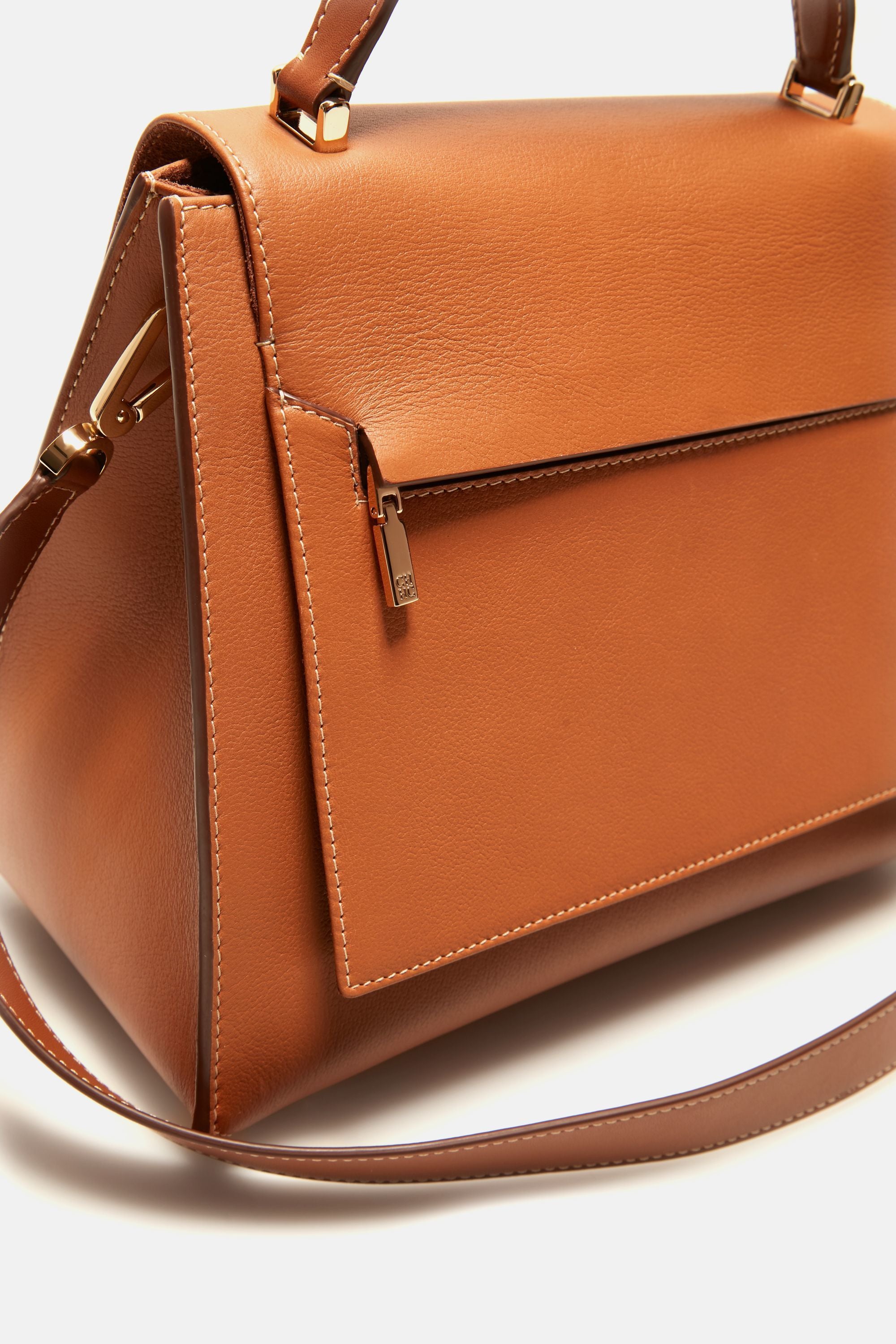 Doma Insignia Satchel | Bolso de hombro mediano marrón - CH Carolina Herrera  España