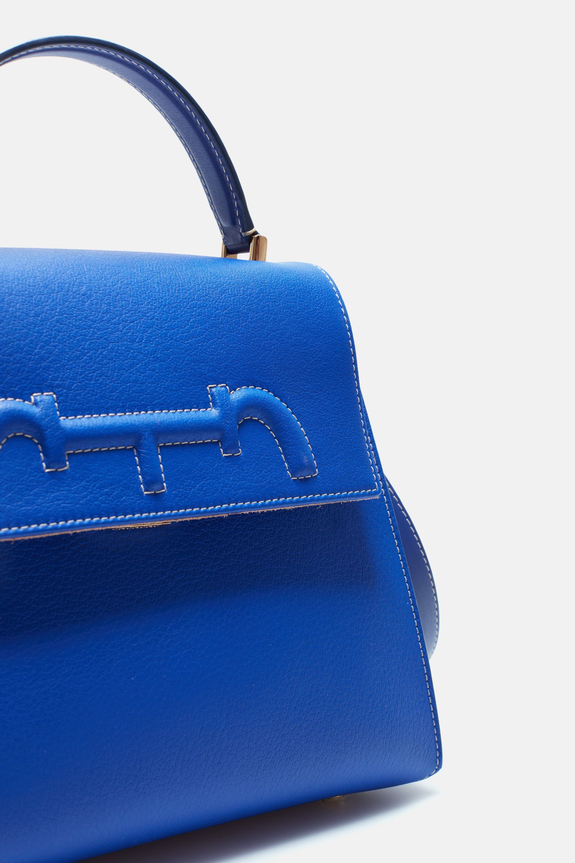 CH Carolina Herrera Doma Insignia Medium Shoulder Bag w/ Tags - Blue  Shoulder Bags, Handbags - WC328526