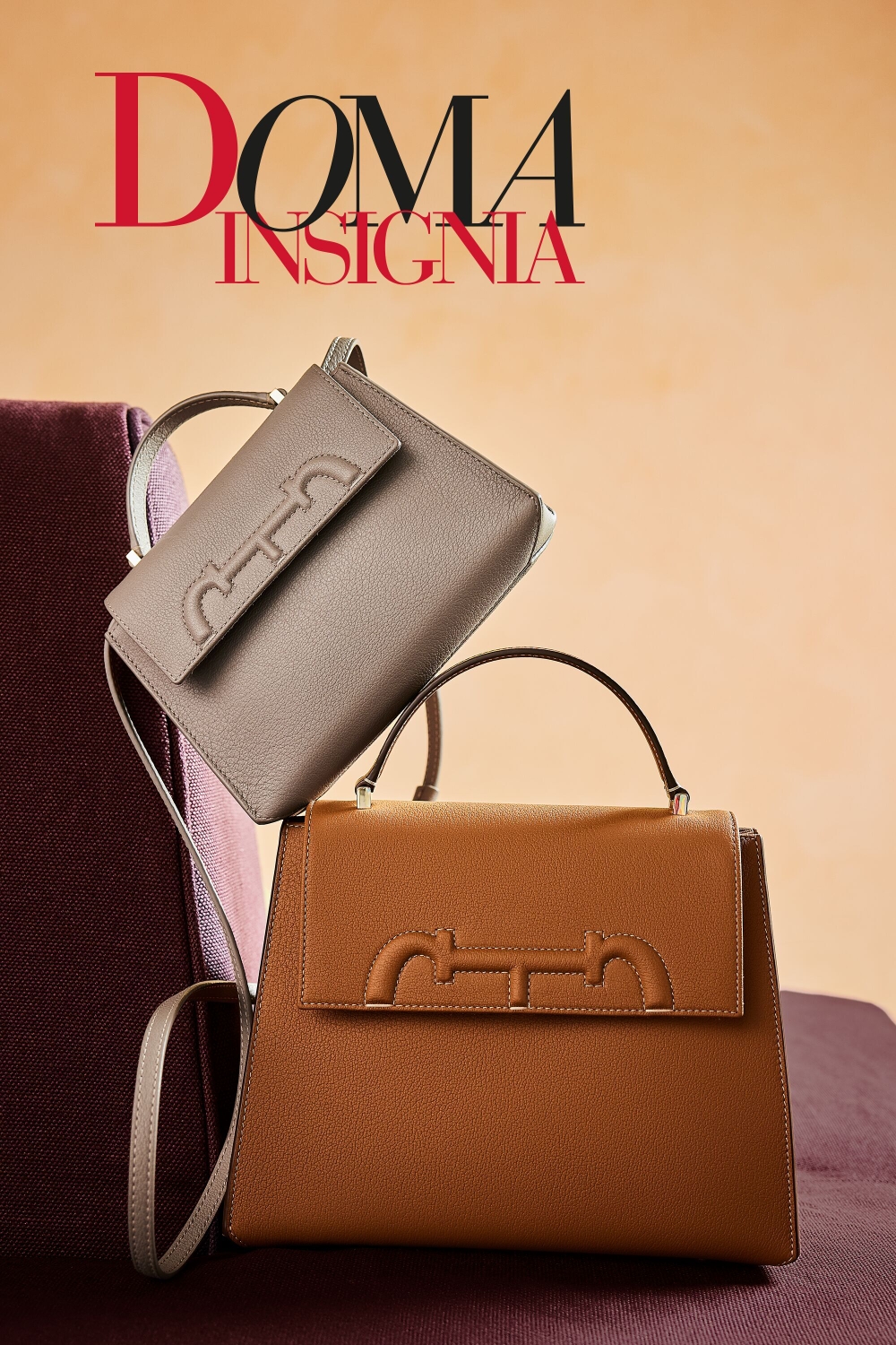 DOMA INSIGNIA SATCHEL | BOLSO DE MANO MEDIANO