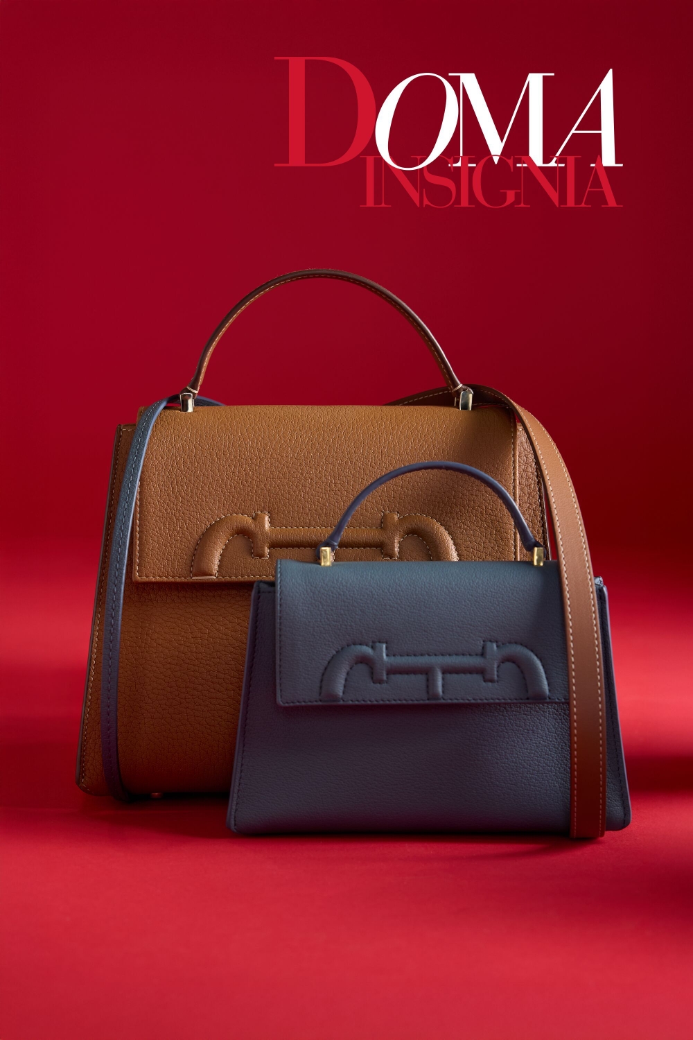 DOMA INSIGNIA SATCHEL | BOLSO DE MANO MEDIANO