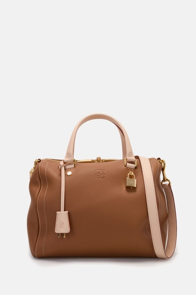 Andy 7 Locked | Medium Handbag - COGNAC