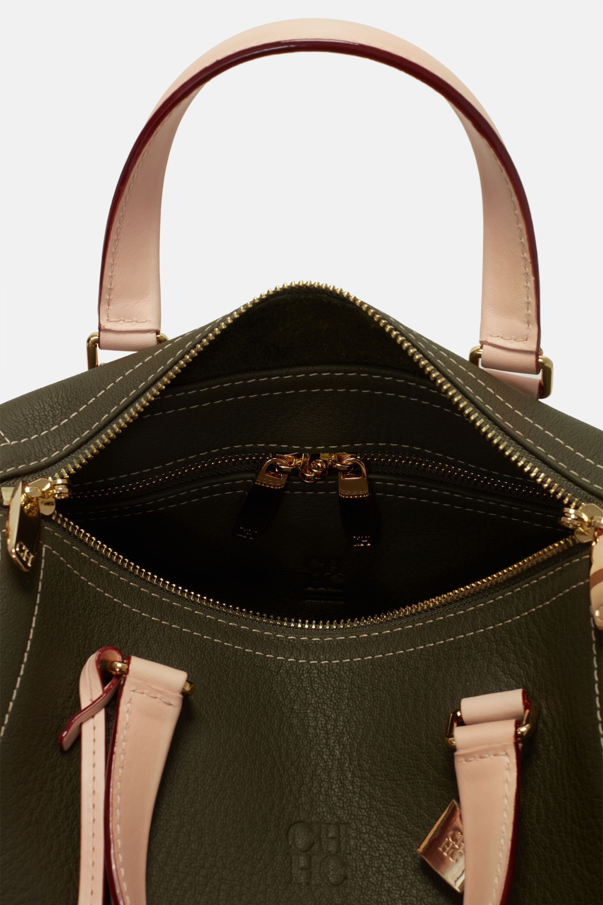 Andy 7 Locked | Medium handbag khaki - CH Carolina Herrera