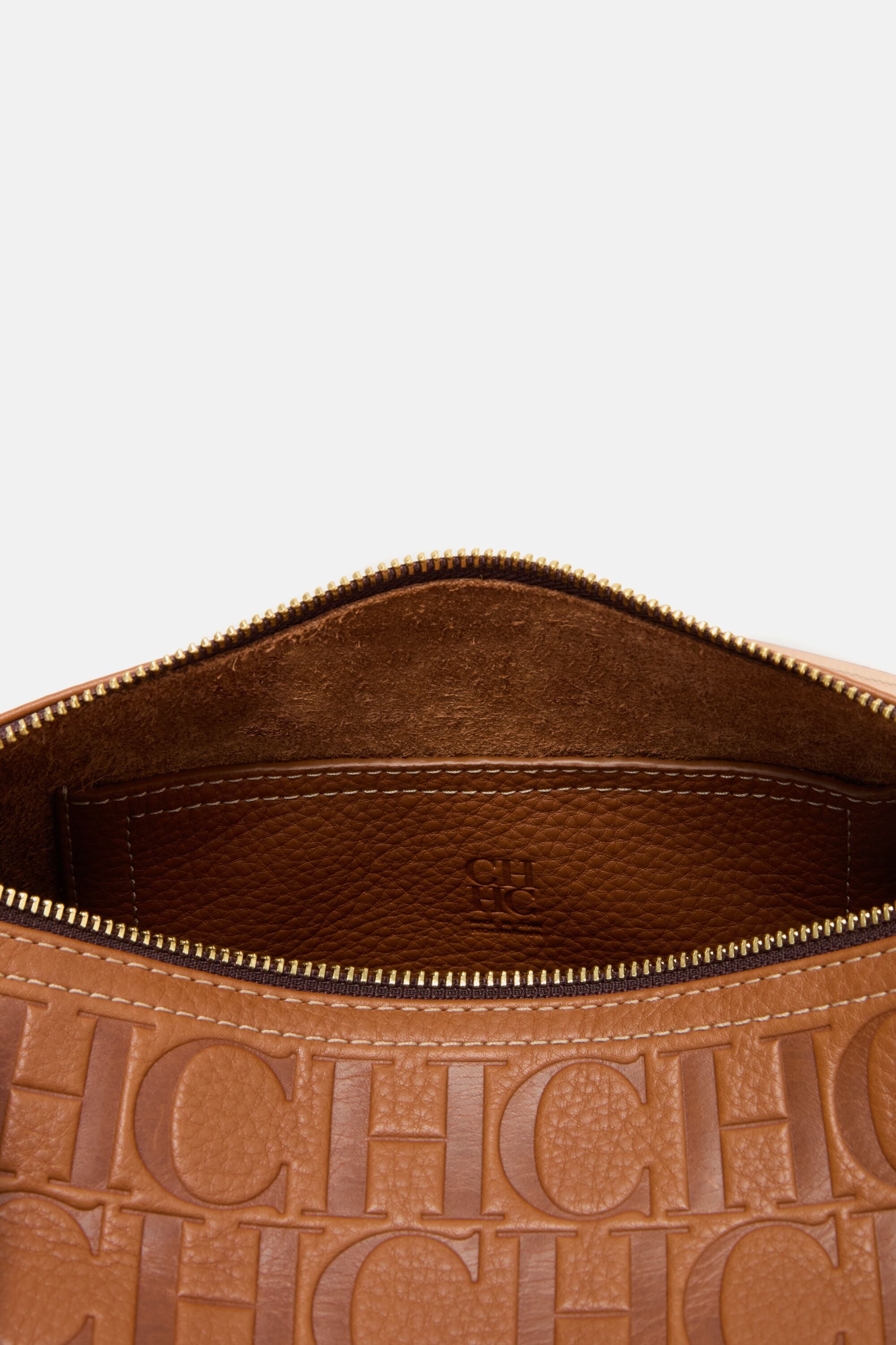 Andy 8 Locked Long | Medium Shoulder Bag cognac - CH Carolina