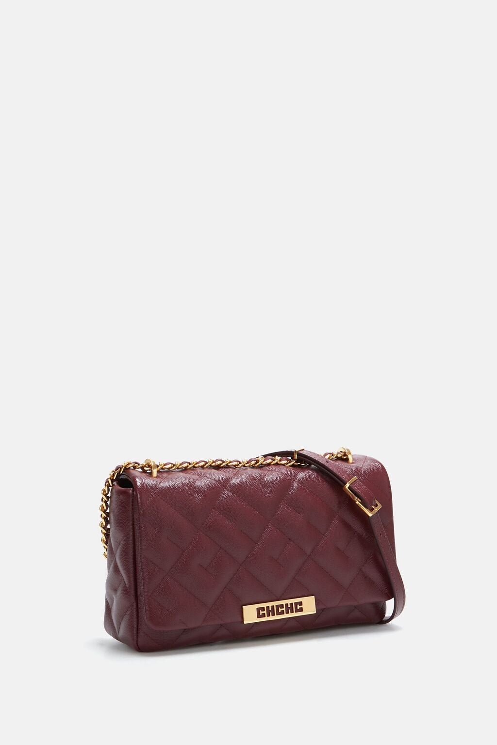 Carolina Herrera brand new granite (burgundy) convertible elegant messenger  bag