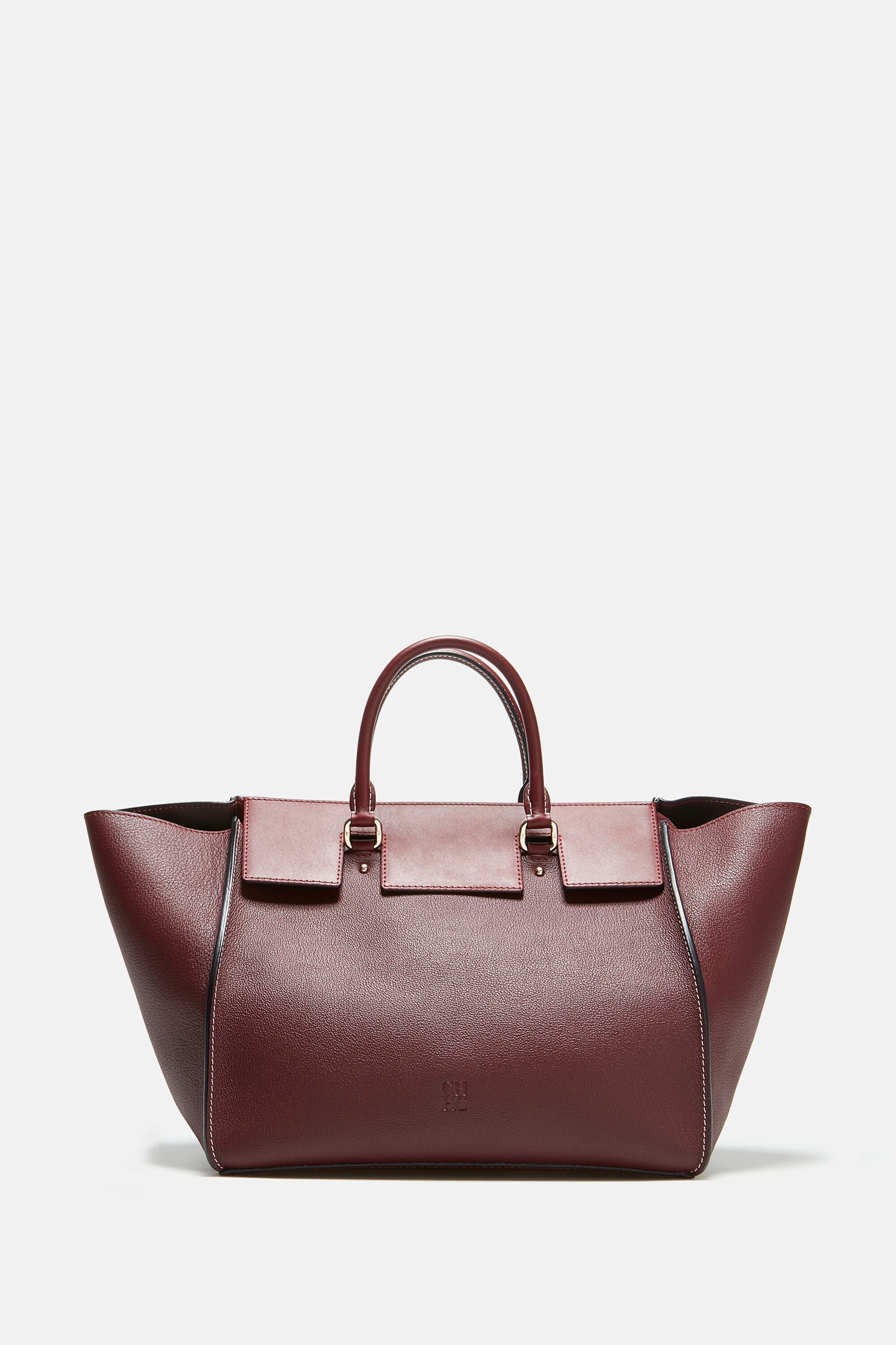 Midi Vendome | Bolso de mano mediano burdeos - CH Carolina Herrera España