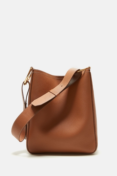 Charro Insignia Hobo | Large Shoulder Bag - COGNAC