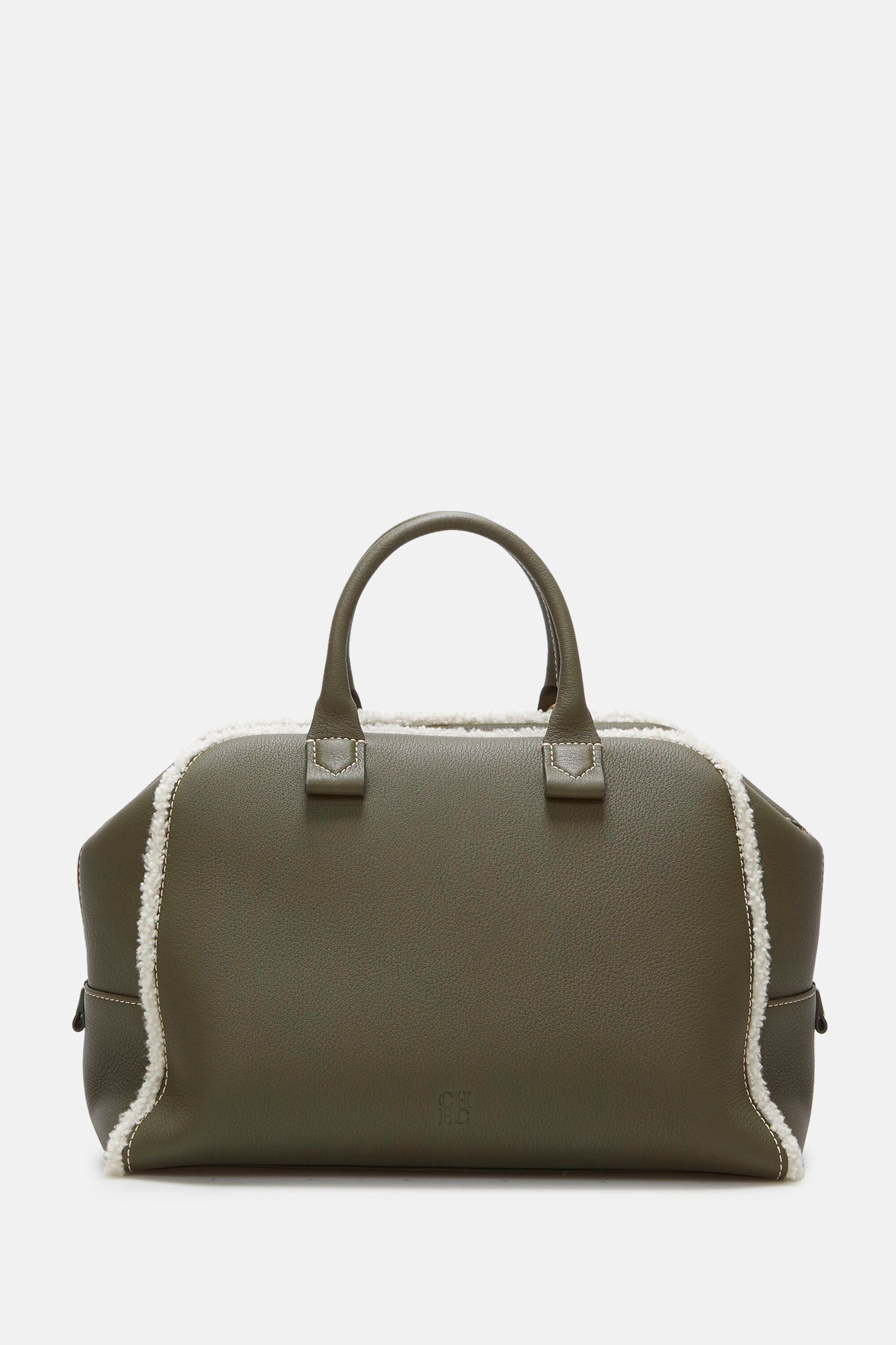 Blasón M | Medium handbag khaki - CH Carolina Herrera United States