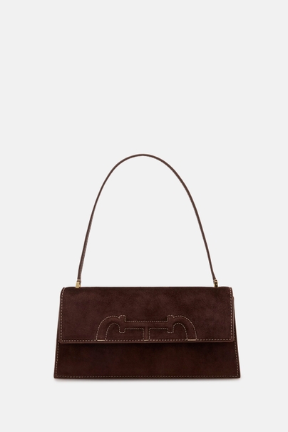 Doma Insignia Pochette | Small Shoulder Bag - CHOCOLATE