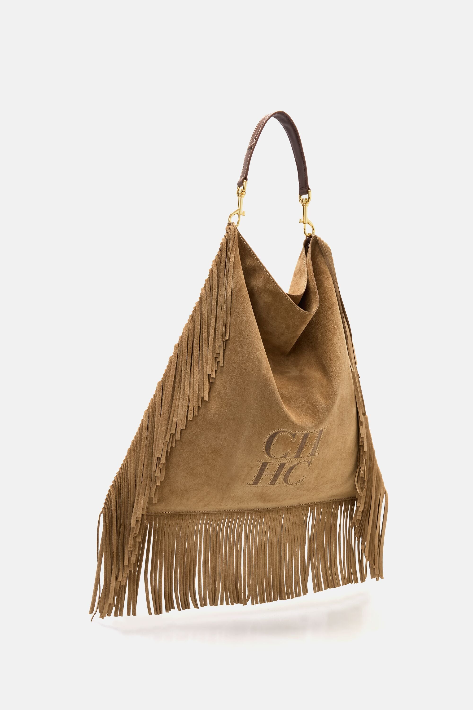 Poncho Insignia | Large Shoulder Bag oak - CH Carolina Herrera