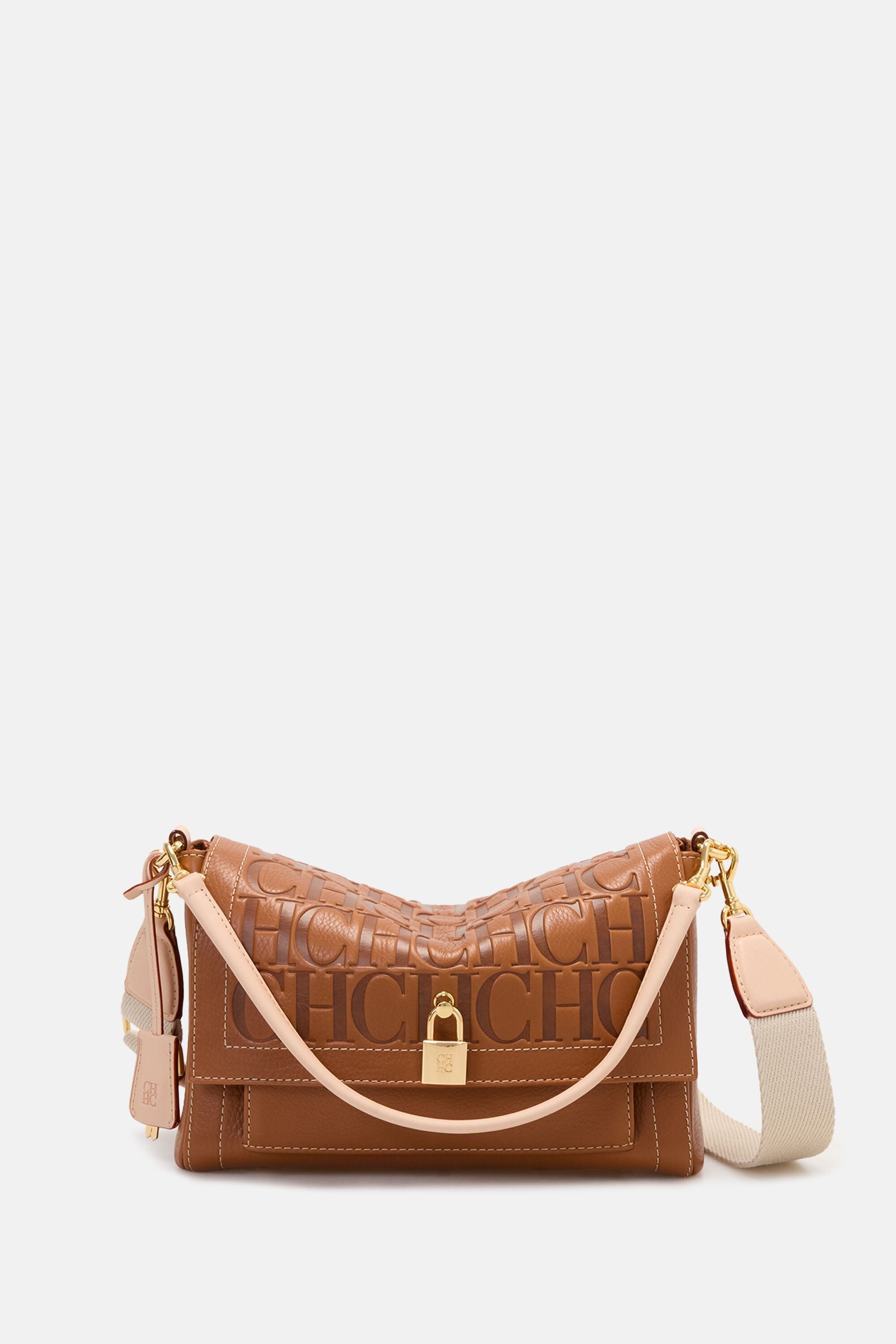 Andy Locked Pocket | Medium Shoulder Bag cognac - CH Carolina