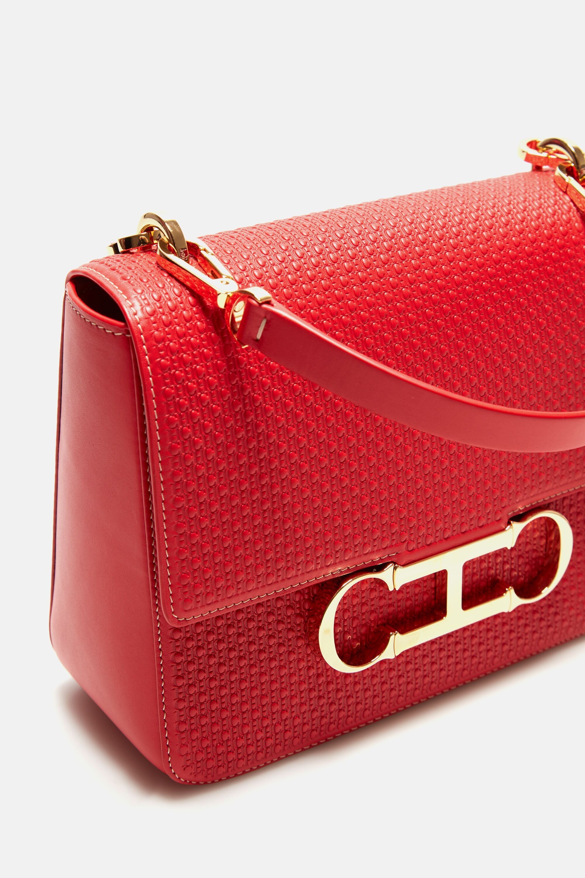 Initials Insignia Satchel  Medium handbag red - CH Carolina Herrera Italy
