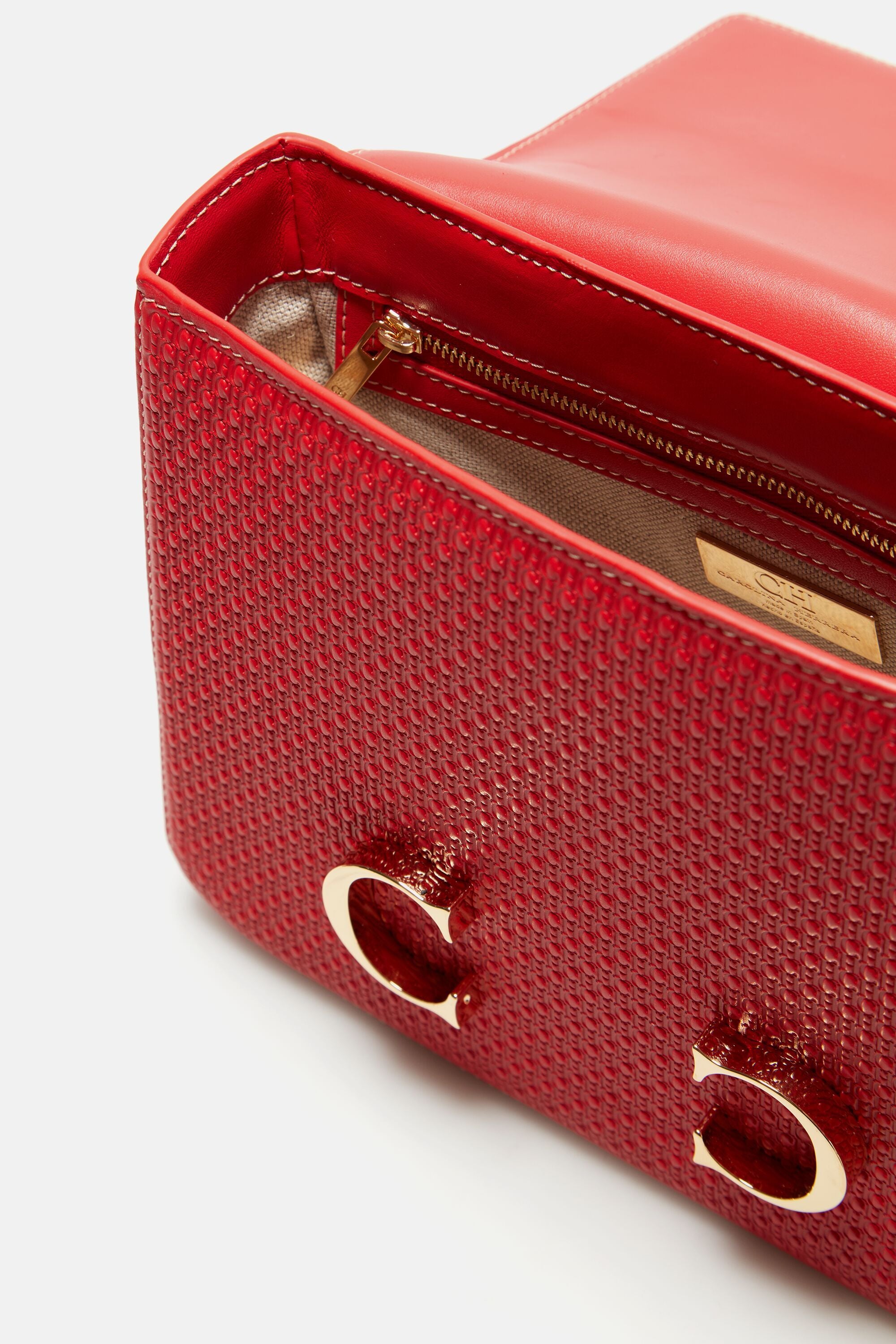Red lady handbag icon cartoon style Royalty Free Vector