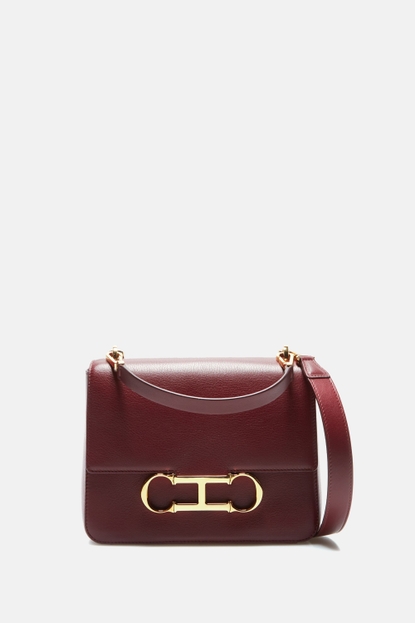 CH Carolina Herrera Leather Shoulder Bag - Brown Shoulder Bags, Handbags -  WC334327