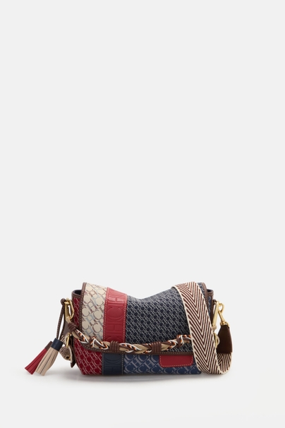 CHaramba Crossbody | Medium Crossbody Bag - NAVY/RED/BEIGE