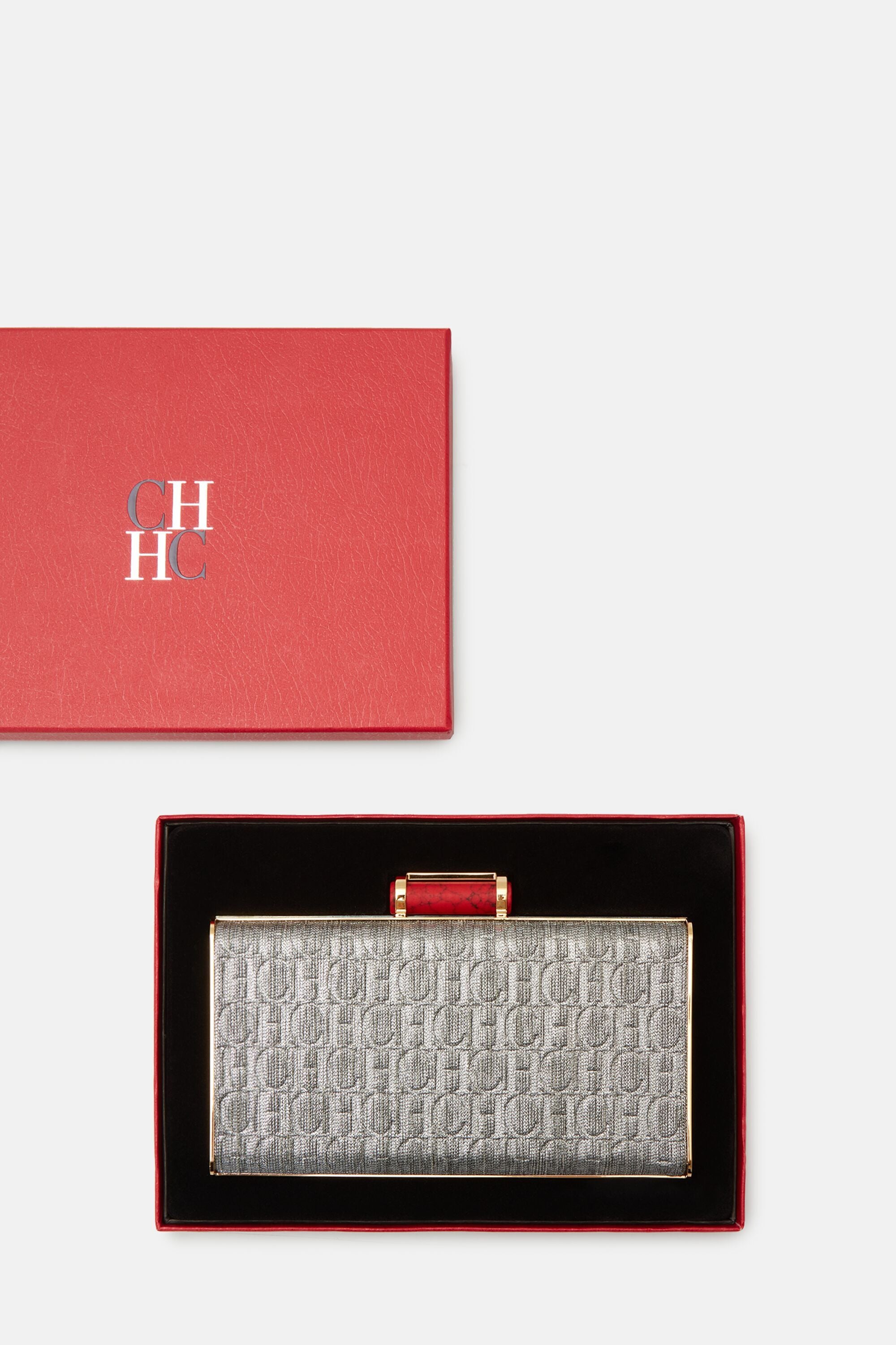 B♭Cla用 Rouge EX Sterling Silver PGP Scala Insignia | Small clutch silver - CH Carolina Herrera United
