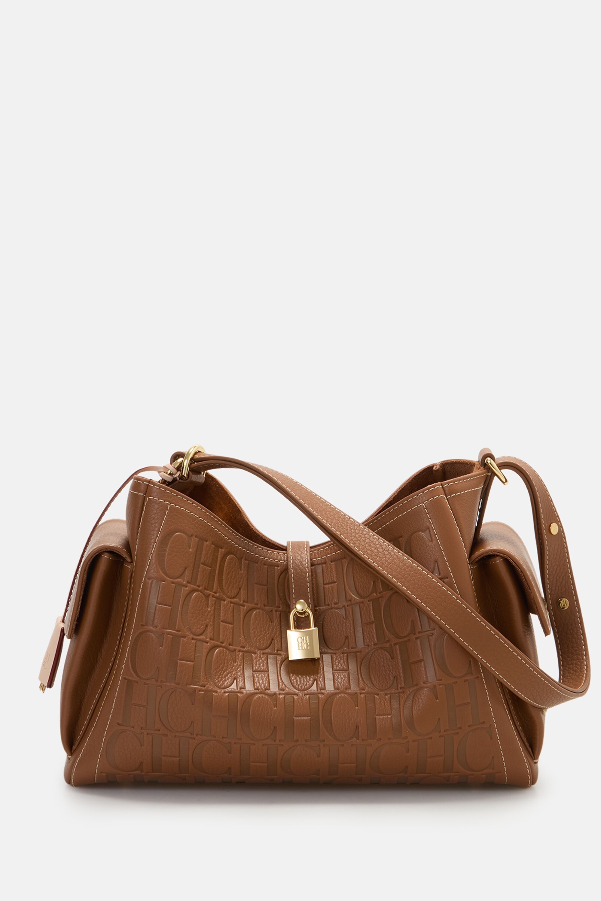 Andy Locked Multipocket | Medium Shoulder Bag - COGNAC