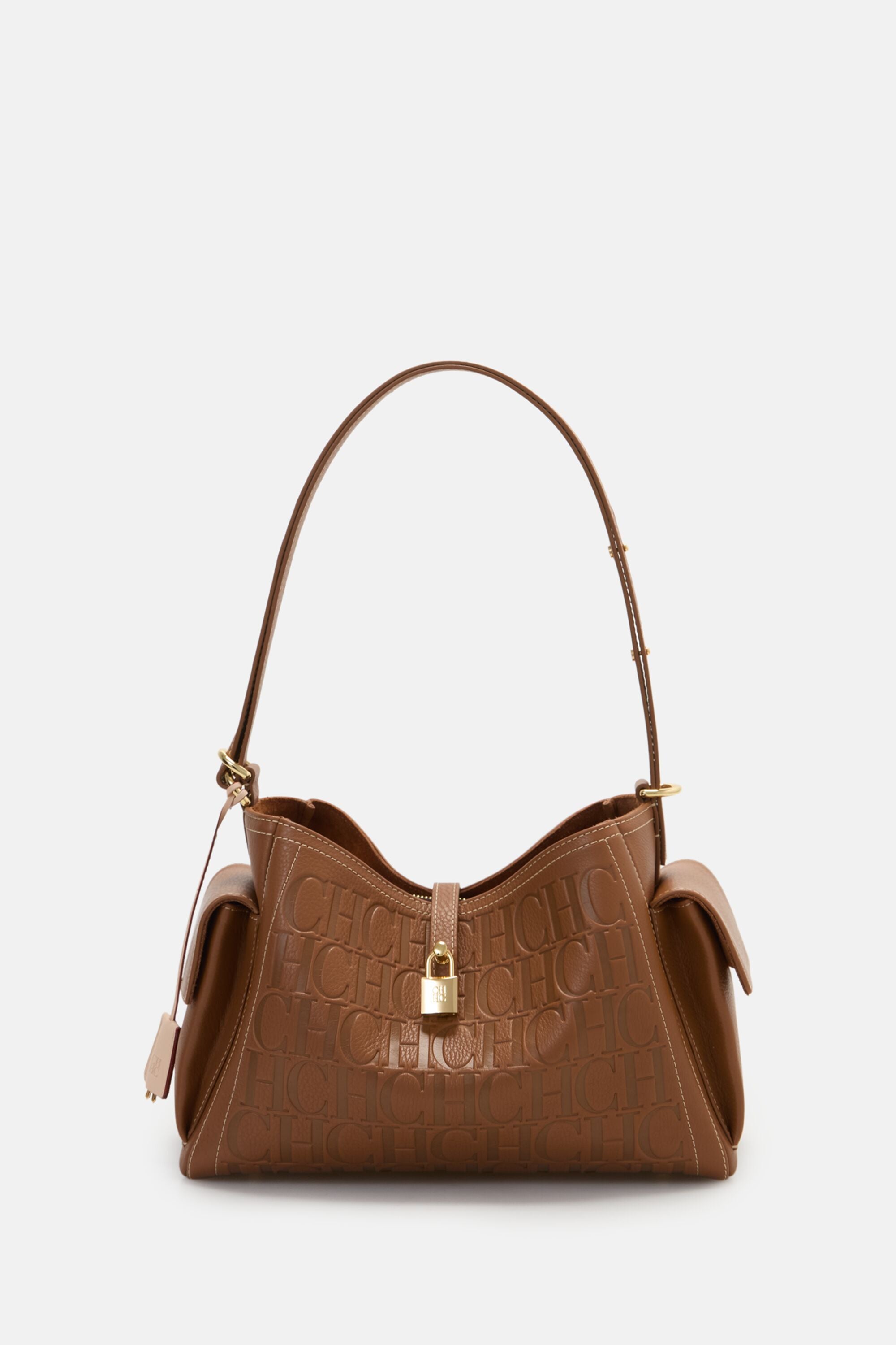 Andy Locked Multipocket Shoulder | Medium Shoulder Bag cognac - CH