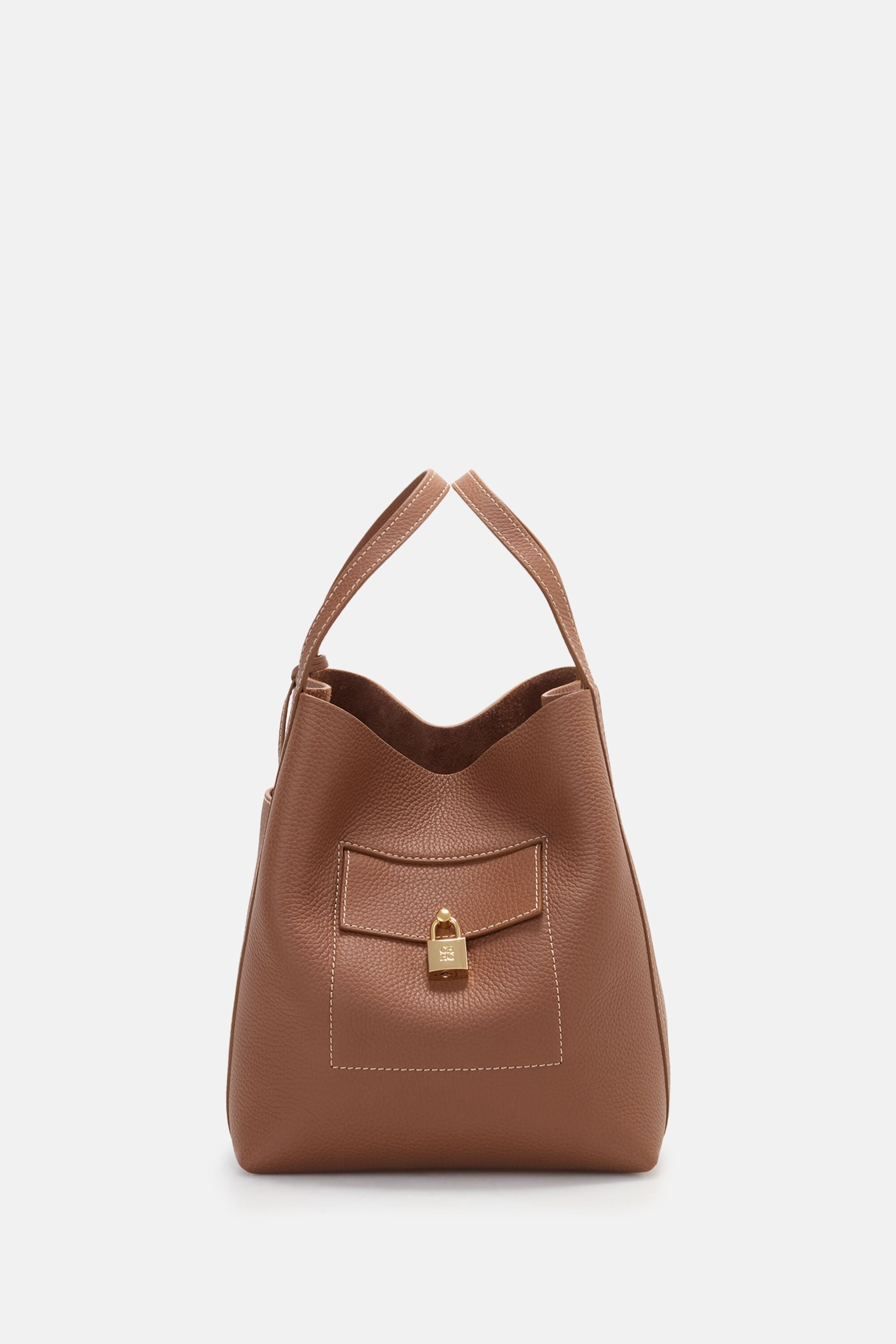 Matryoshka Pocket | Large Handbag cognac - CH Carolina Herrera