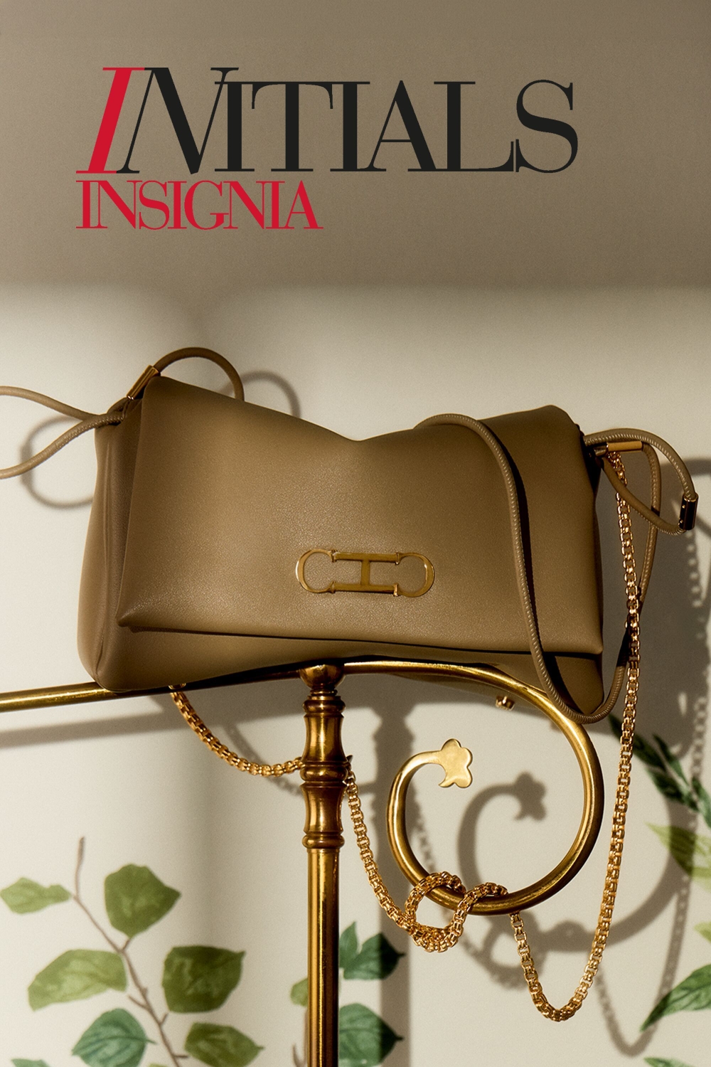 INITIALS INSIGNIA SOFT SHOULDER | MEDIUM SHOULDER BAG