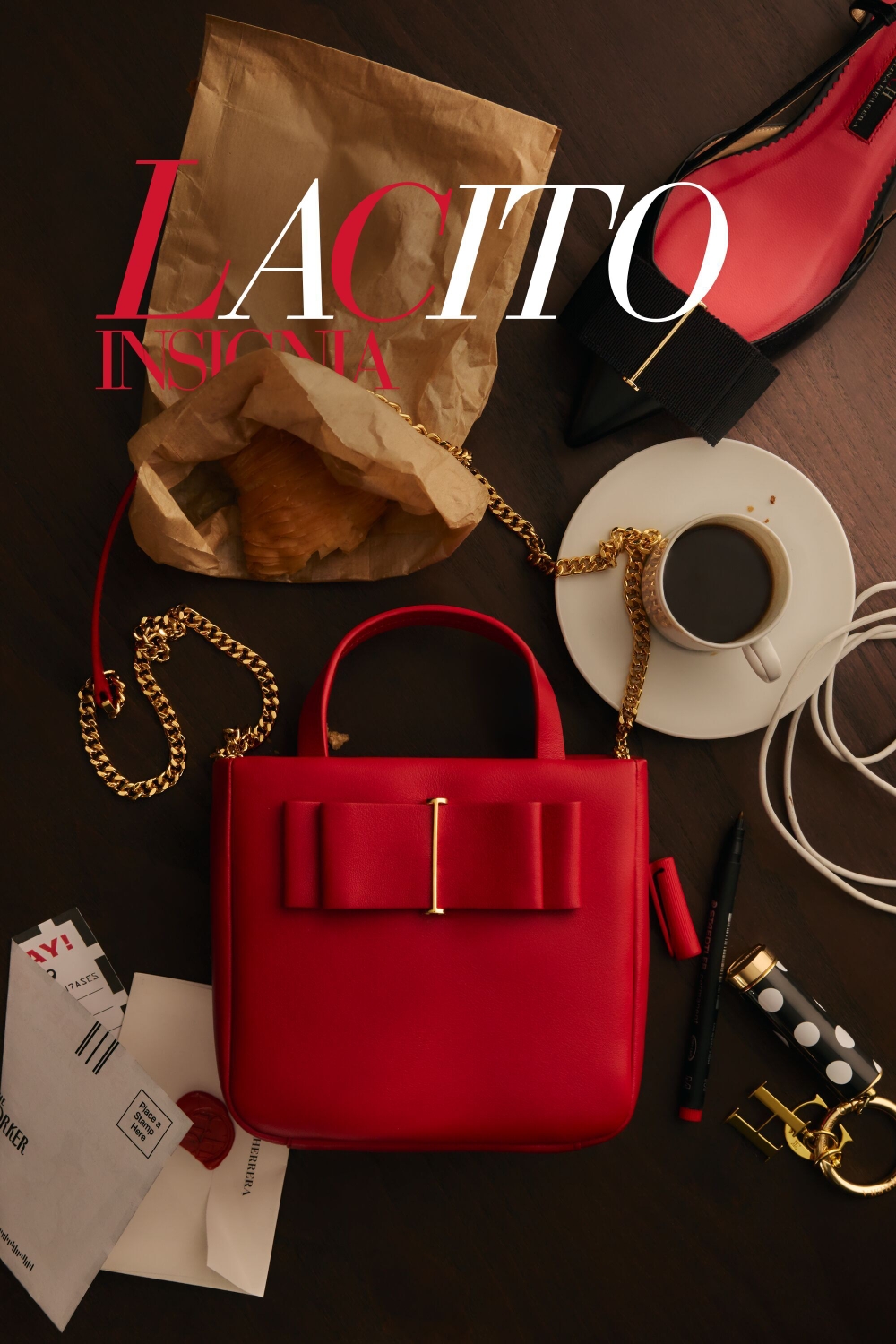 MINI LACITO INSIGNIA TOTE | SMALL HANDBAG