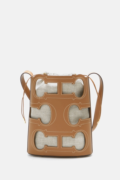 DOMA INSIGNIA CUT OUT BUCKET | MEDIUM SHOULDER BAG