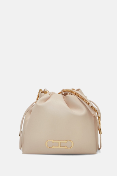 INITIALS INSIGNIA SOFT BUCKET | BOLSO DE HOMBRO MEDIANO