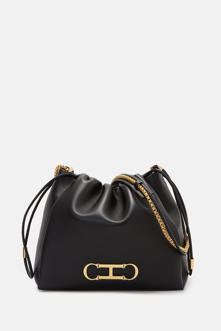 Initials Insignia Soft Bucket | Medium Shoulder Bag