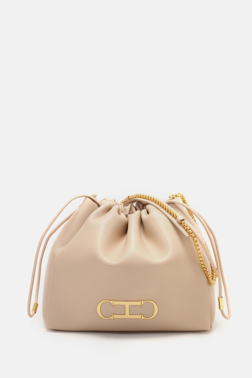 INITIALS INSIGNIA SOFT BUCKET | MEDIUM SHOULDER BAG
