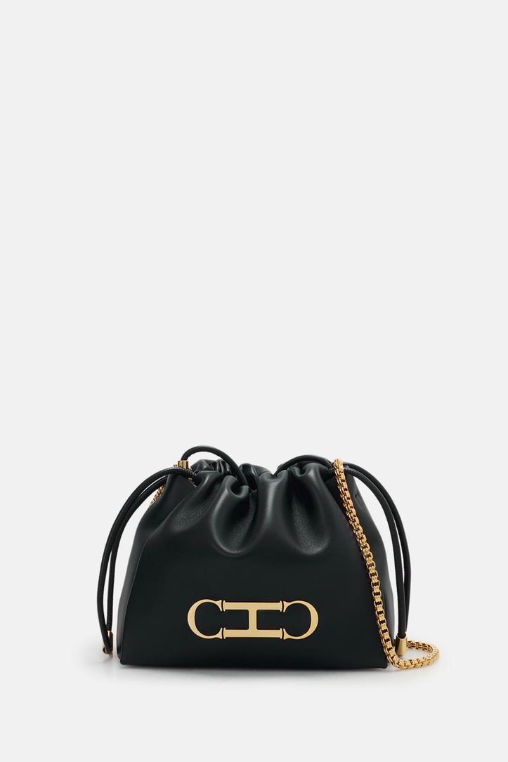 Initials Insignia Soft Bucket | Small Crossbody Bag