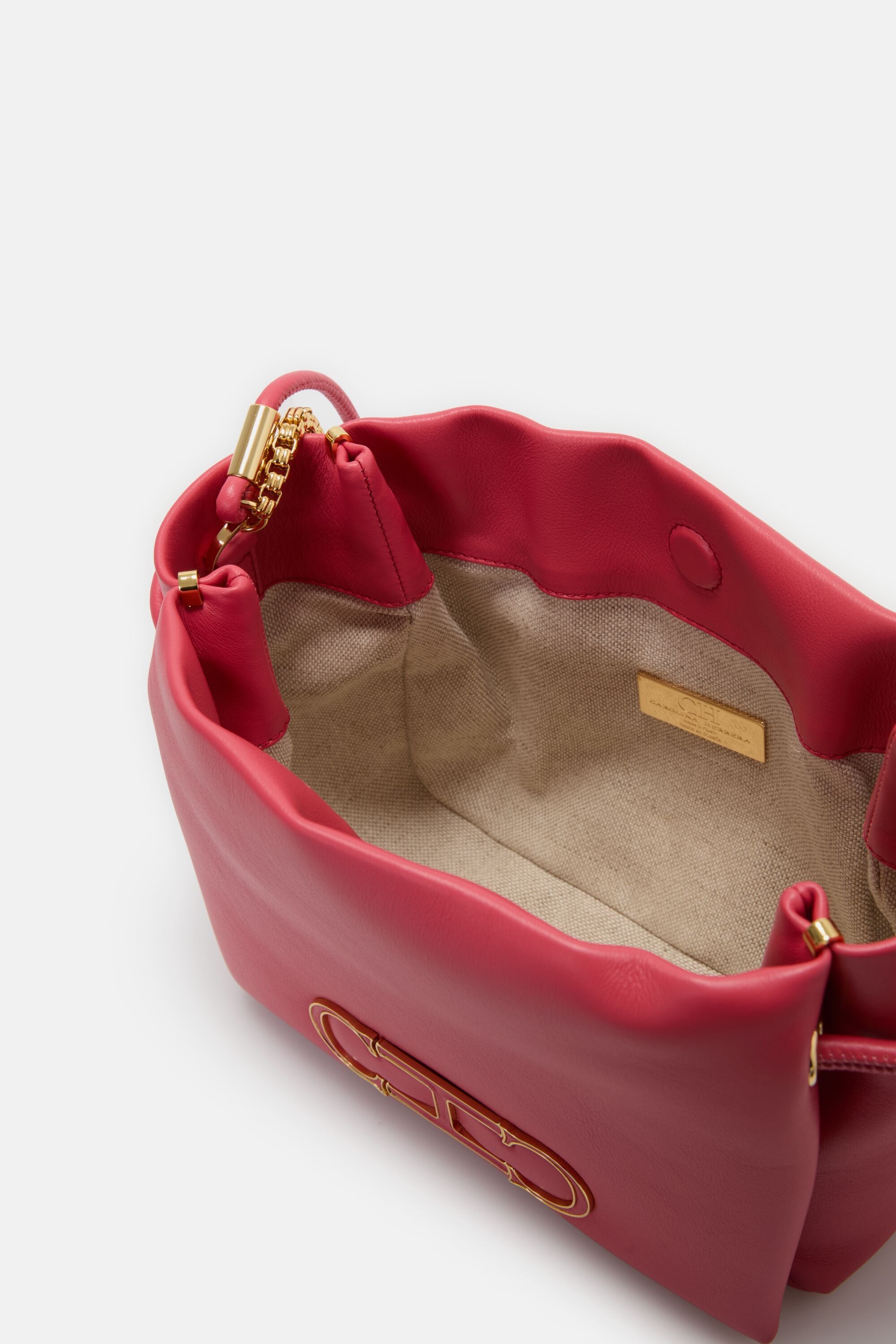 Initials Insignia Soft Bucket | Small Crossbody Bag geranium - CH