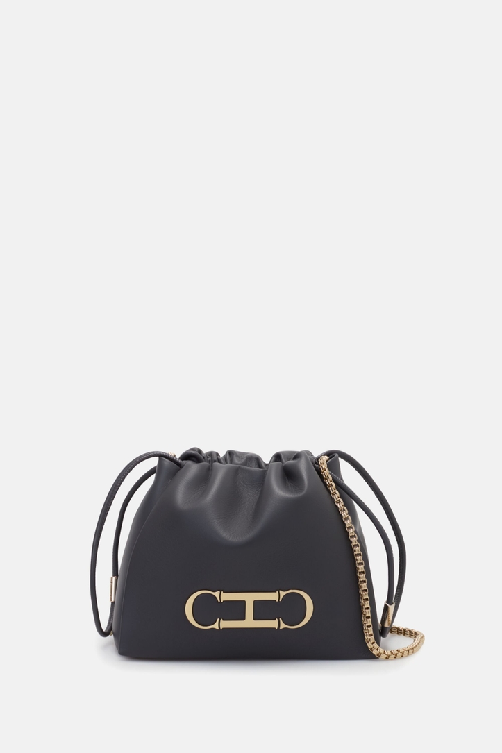 Initials Insignia Soft Bucket | Small Crossbody Bag