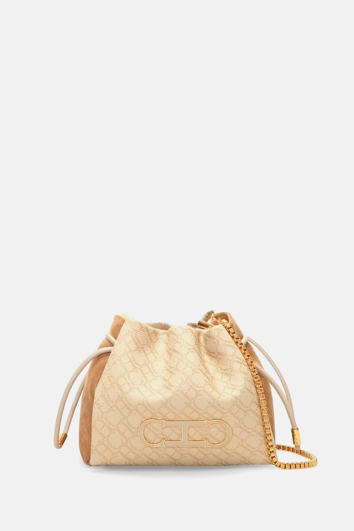 Initials Insignia Soft Bucket | Bolso bandolera pequeño