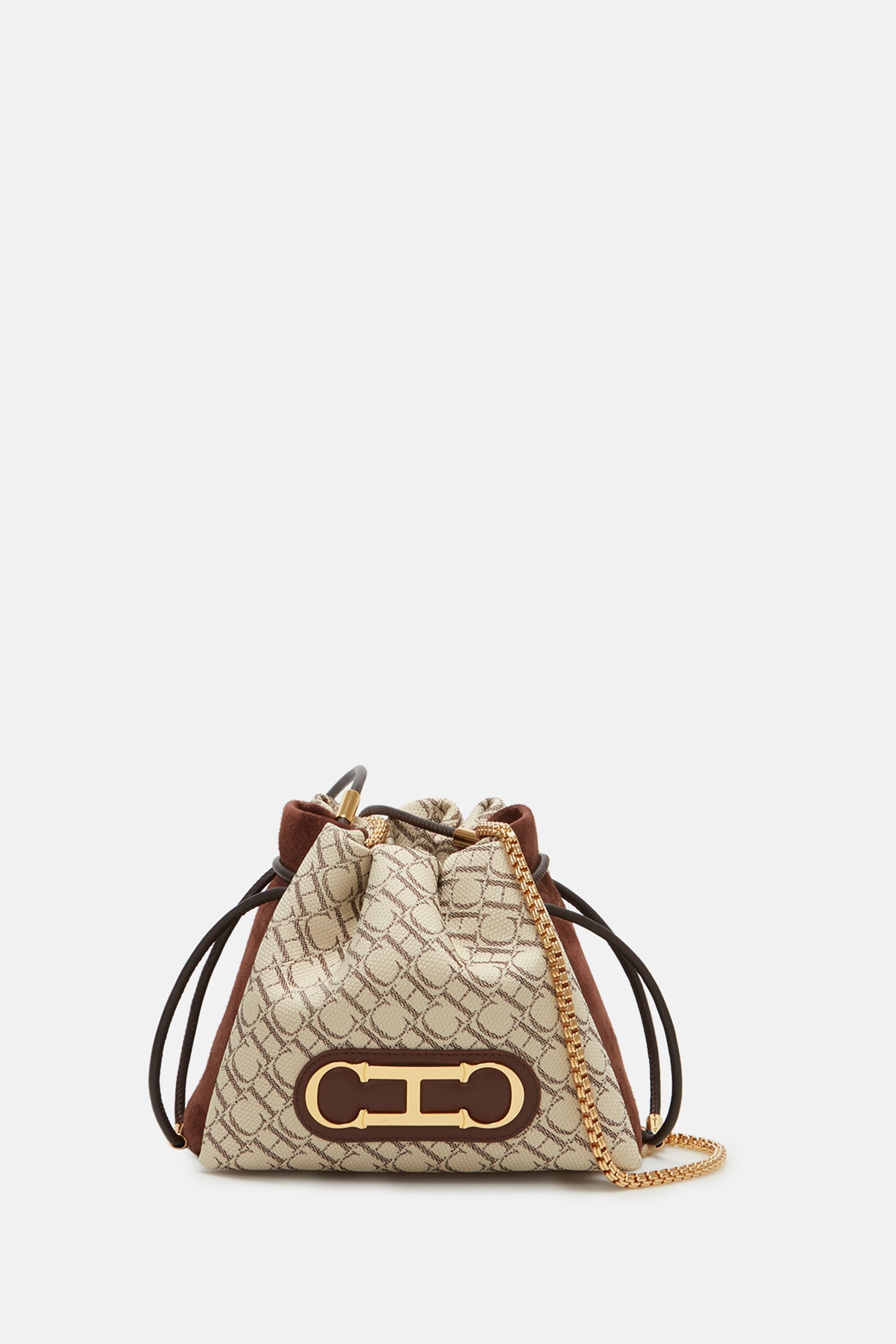 Initials Insignia Soft Bucket | Bolso bandolera pequeño