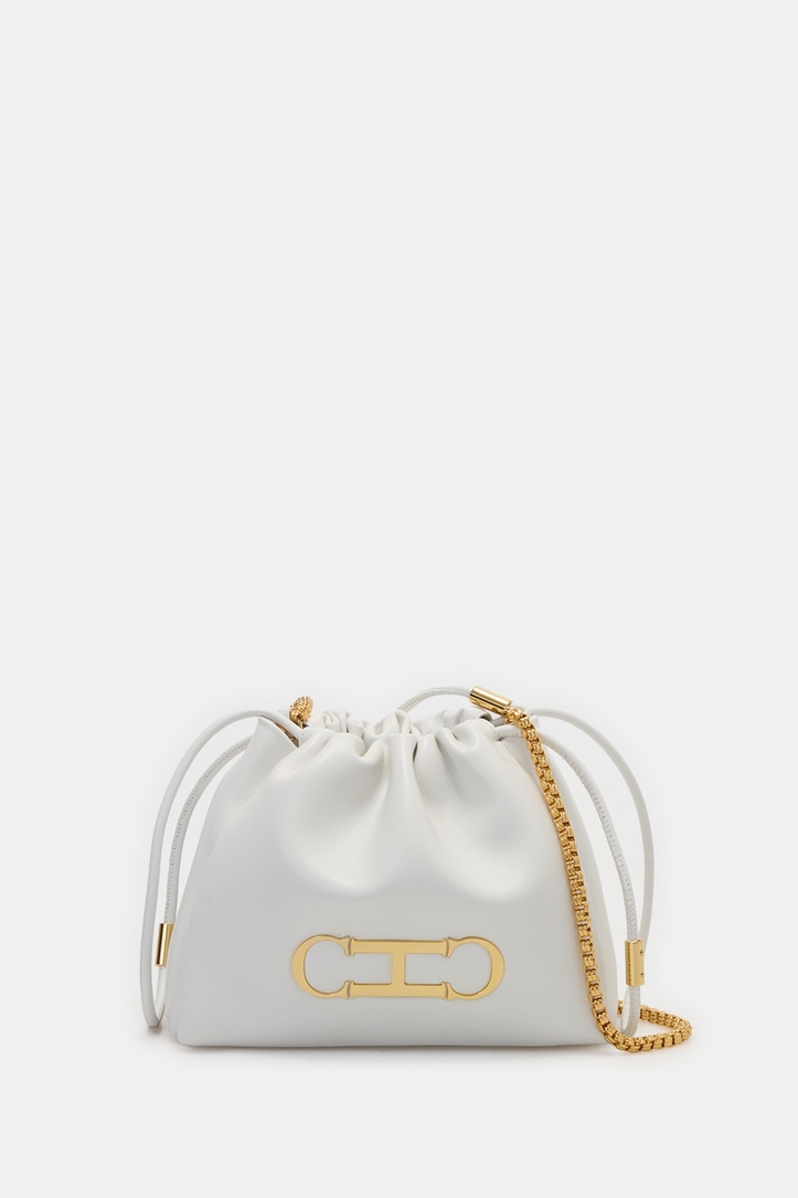 Initials Insignia Soft Bucket | Small Crossbody Bag