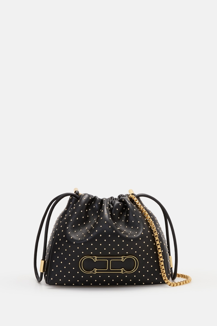 Initials Insignia Soft Bucket | Small Crossbody Bag