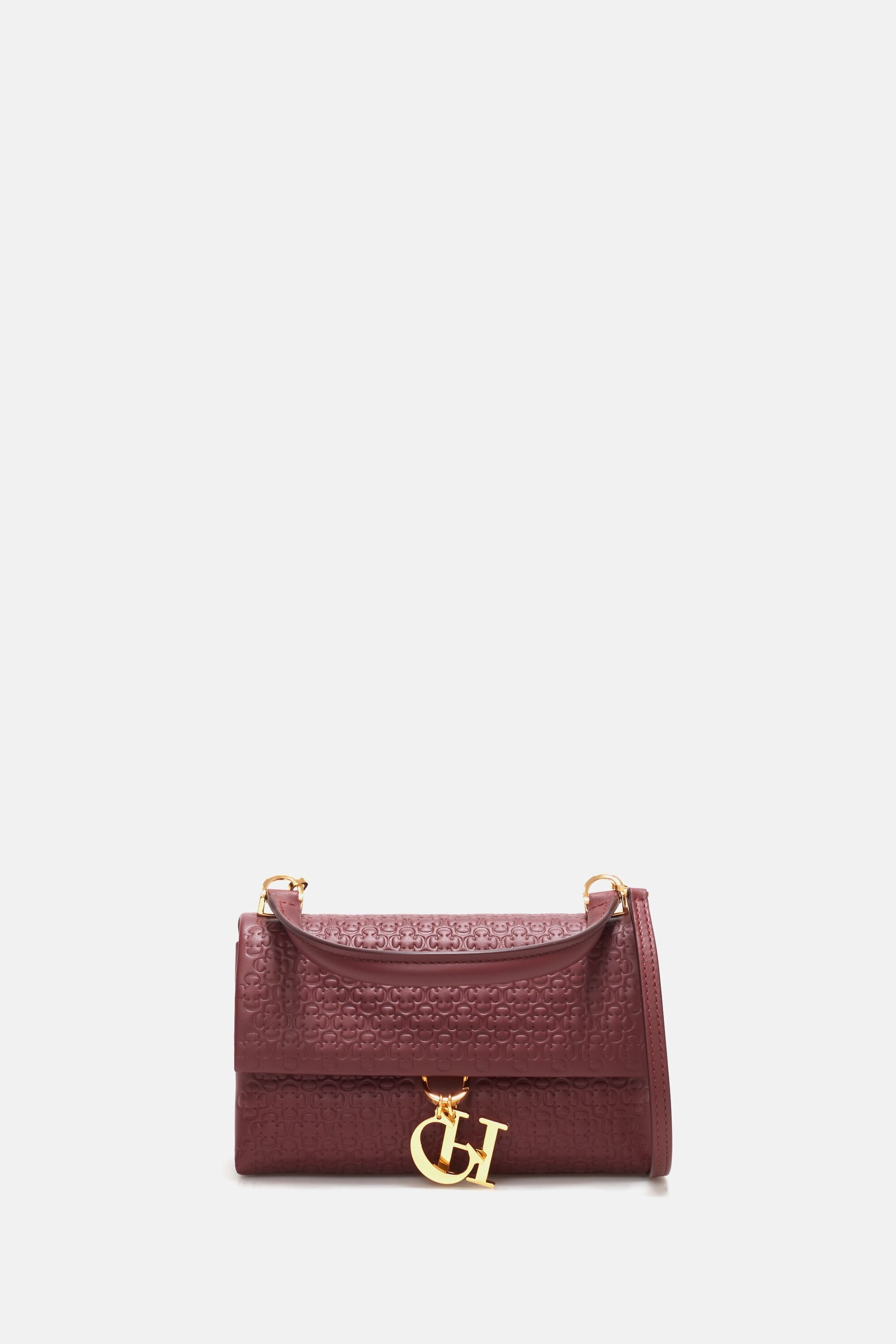 Mini Camelot | Small cross body bag burgundy - CH Carolina Herrera ...