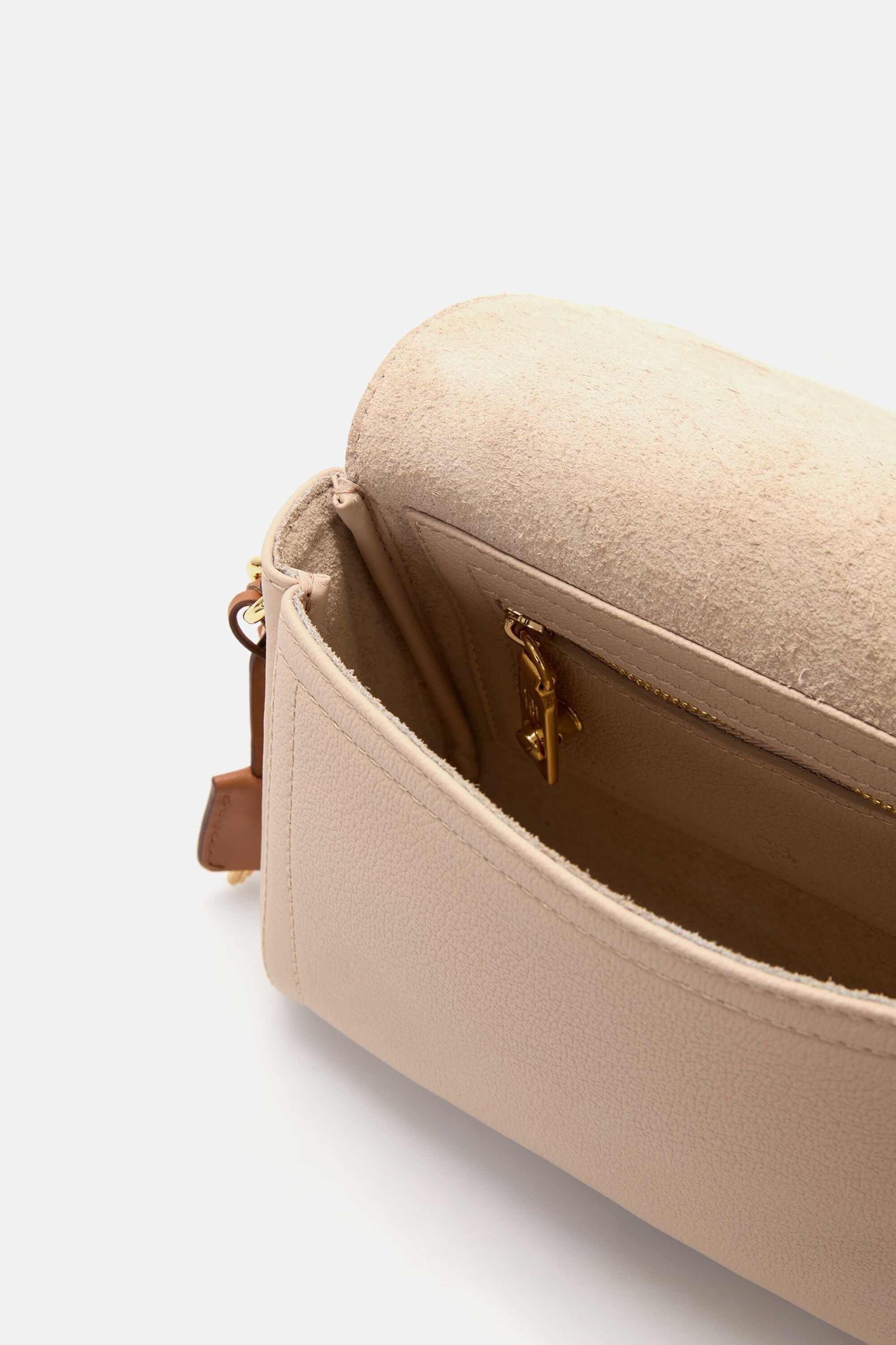 Mini Andy Locked Crossbody | Small Crossbody Bag almond - CH