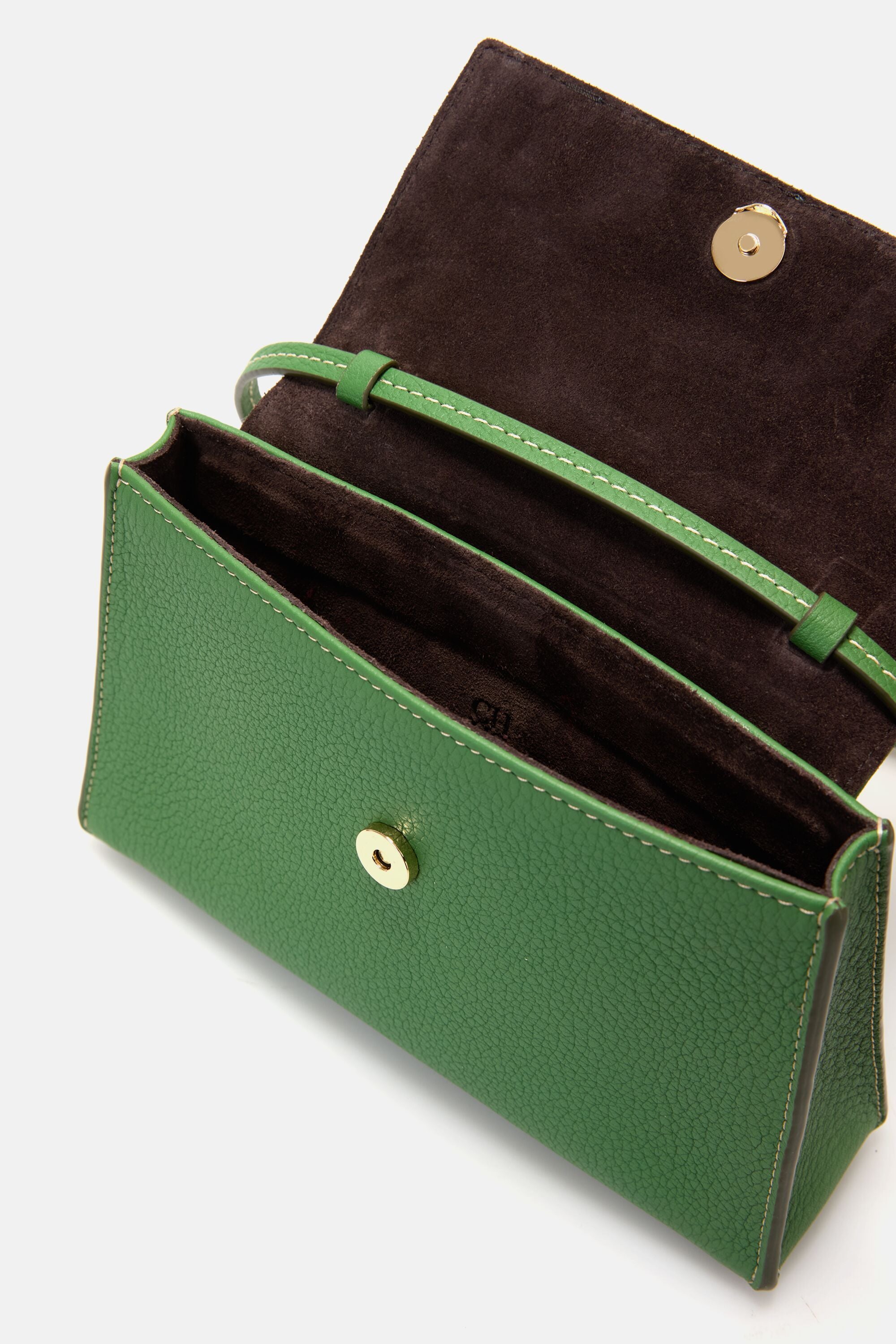 Tiny Doma Insignia Satchel | Mini Crossbody Bag honeysuckle green