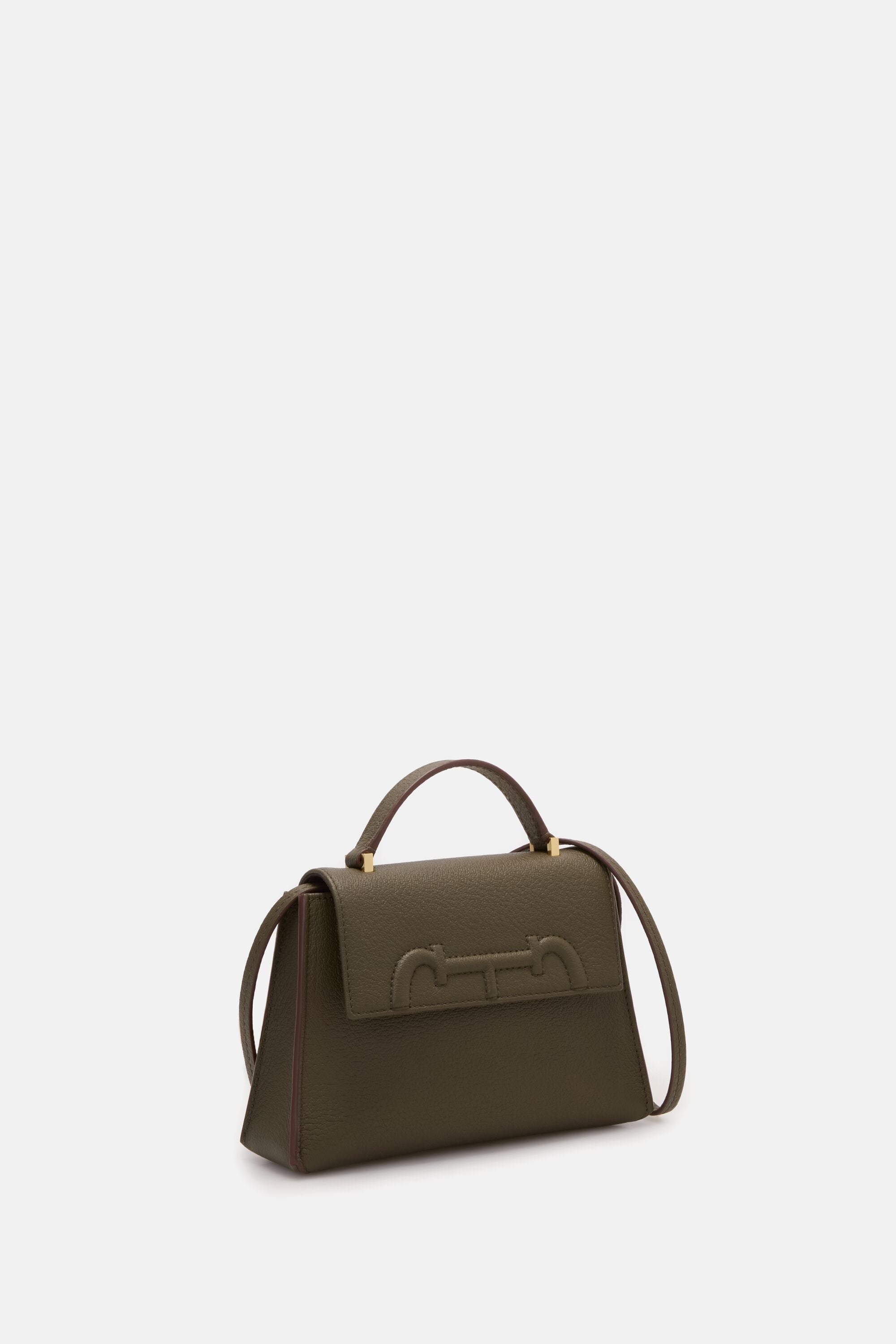 Tiny Doma Insignia Satchel | Mini Crossbody Bag khaki - CH 
