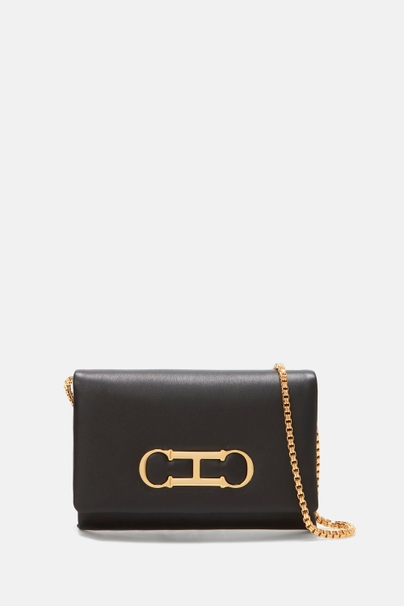 Initials Insignia Soft | Clutch mediano - NEGRO